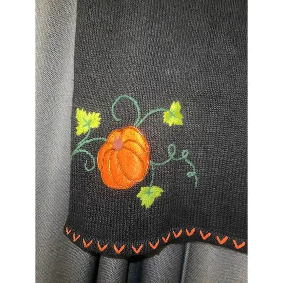 Ugly Halloween Sweater Xmas Pumpkin Sweatshirt Crewneck Size XL - Picture 5 of 5